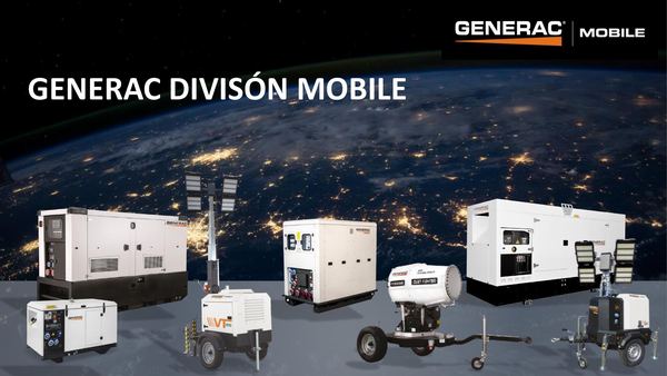 Portada del catálogo Generac Mobile 2025